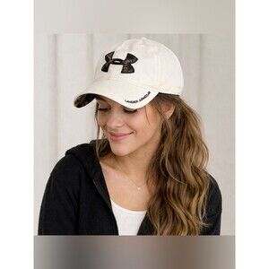 Under Armour Women’s Off White Camo Ball Cap Hat OSFM EUC